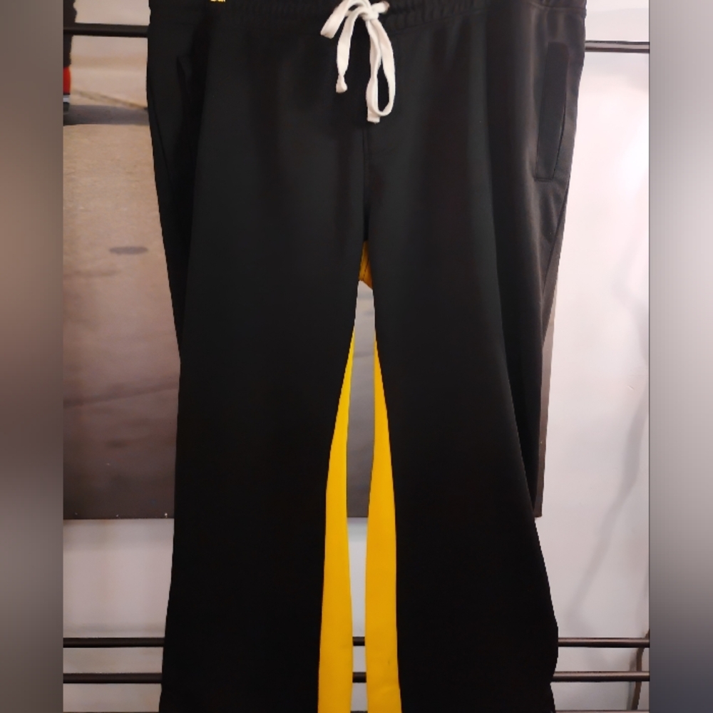 Screenshot Men’s 2XL Track Pants Black Yellow Colorblock